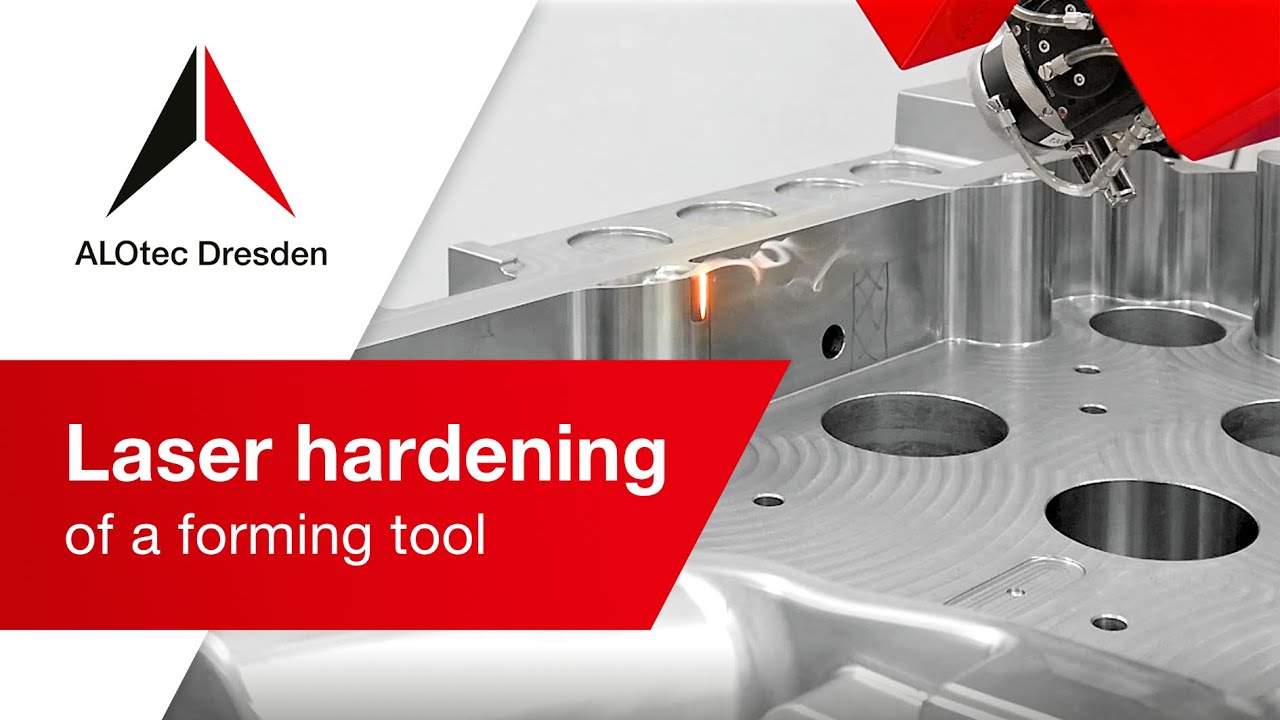 Laser hardening of a forming tool // Laserh&auml;rten eines Umformwerkzeuges // ALOtec Dresden