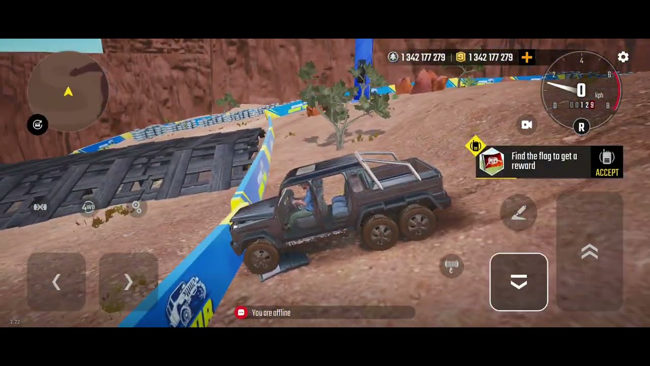 4×4 powerful 💪 off roading in top of the rock | car crash test 😱| Game play vedio 