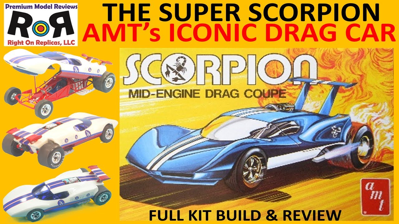 Среднемоторное купе Scorpion Drag Coupe, масштаб 1-25, AMT 1501