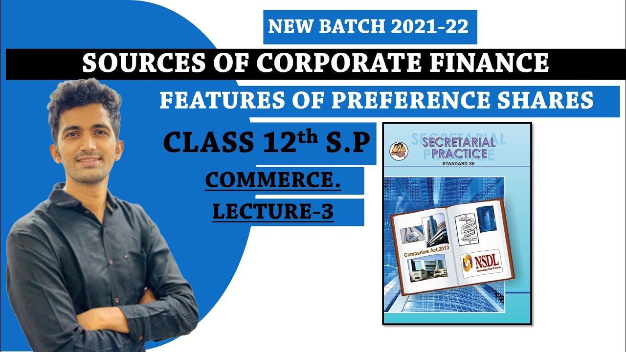 Features Of Preference Shares| Class 12th SP| SP NEW SYLLABUS |Maharashtra Board SP |Chapter 2