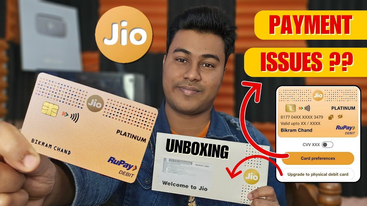 📦 Jio Debit Card Unboxing, Payment Issues, Benefits, Charges, Pin Generate, Card Preferences #Jio