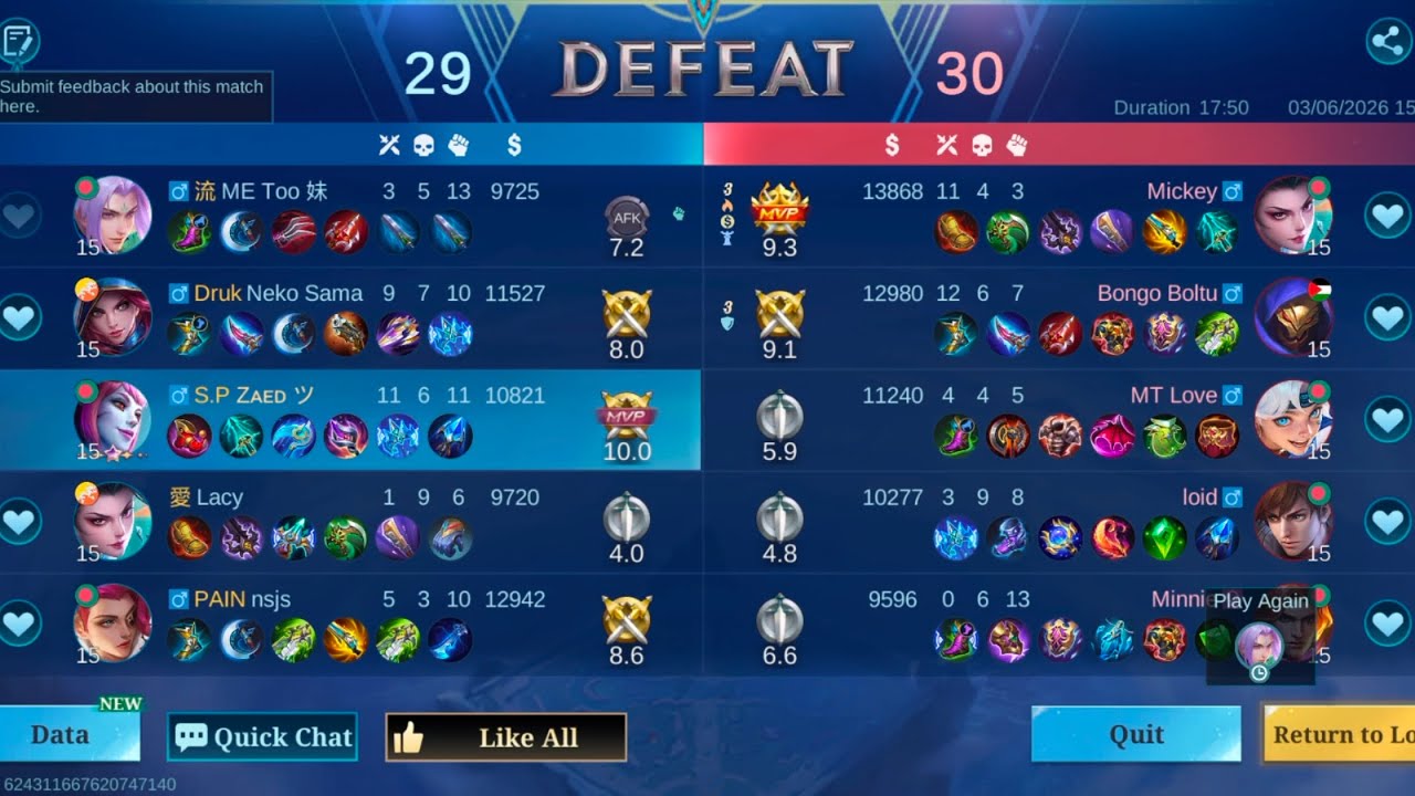 ⭐ Selena Vs Aldog • 1v9 • Mar 6, 2026 • MLBB