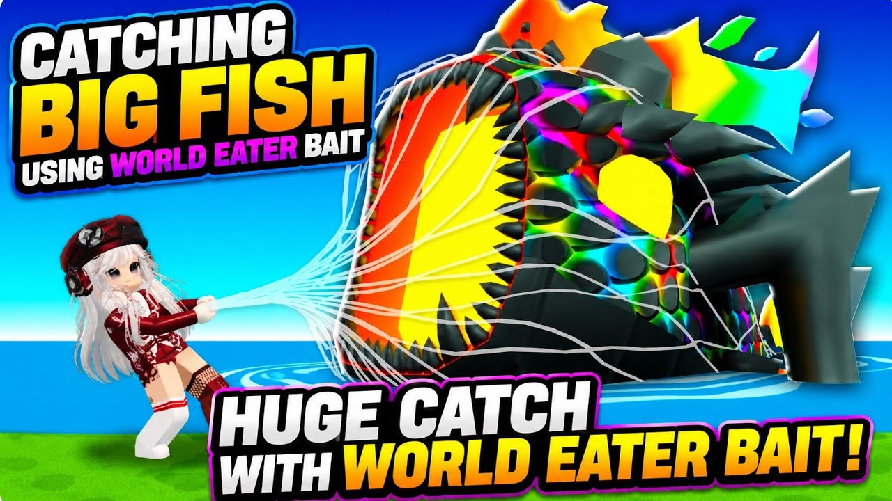 Catching Big Fishes Using World Eater Bait! 🐟🔥 | Farm a Fish Roblox