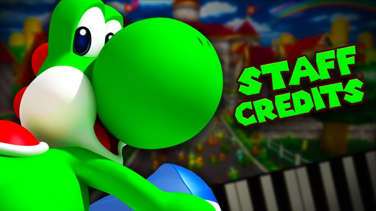 Mario Kart Wii Staff Credits - Piano Tutorial