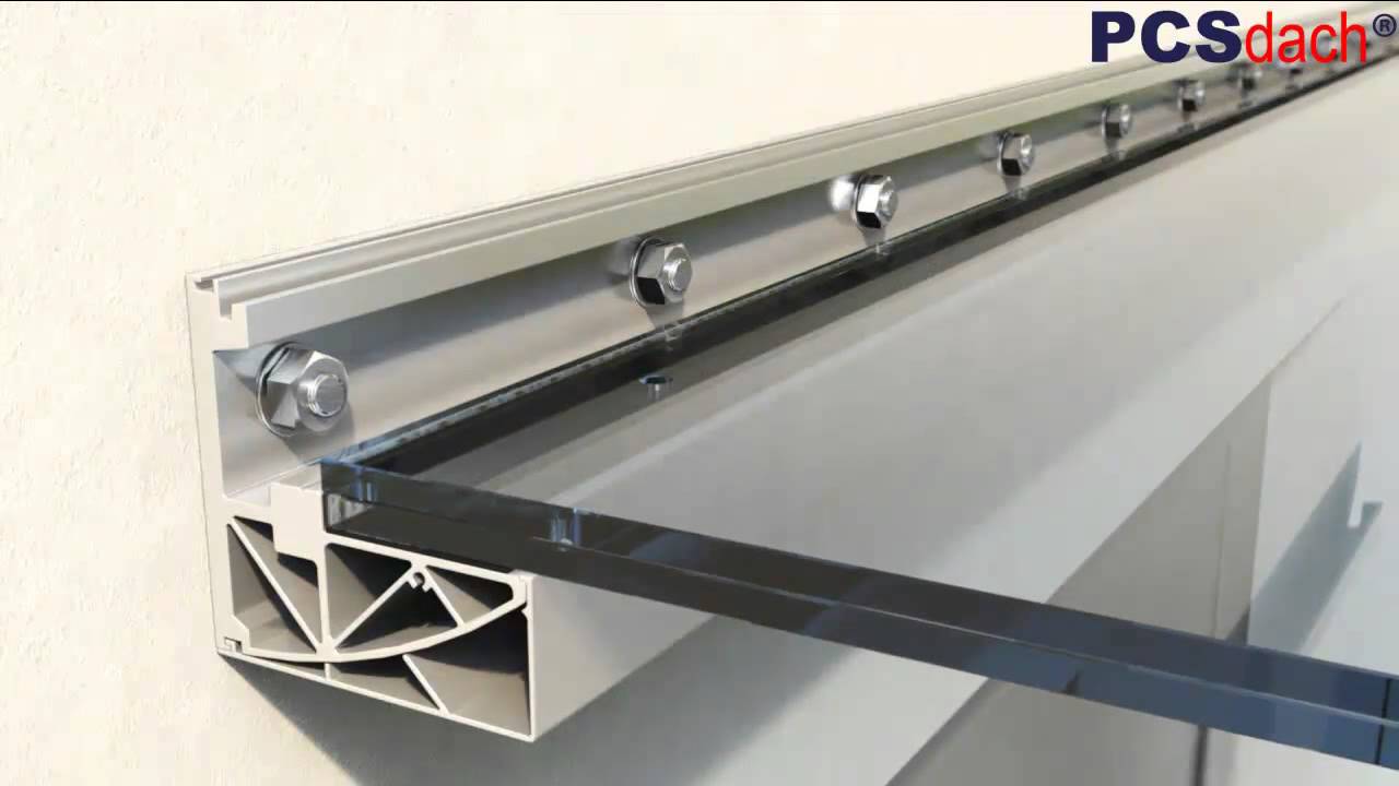 PCSdach® Vordach TITAN - Montagevideo