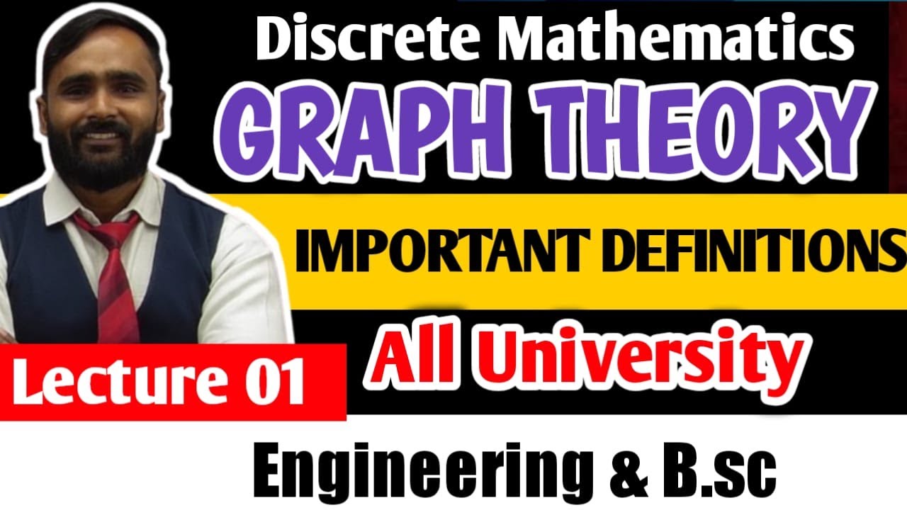 GRAPH THEORY|IMPORTANT DEFINITIONS |Discrete Mathematics|Lecture01|ALL UNIVERSITY|PRADEEP GIRI SIR
