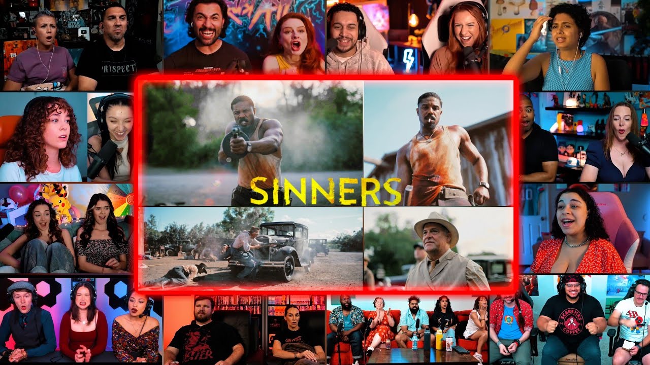 Youtubers React To SMOKE KILL ALL THE KKK PEOPLE | Sinners Movie SMOKE's FINAL FIGHT Reaction Mashup