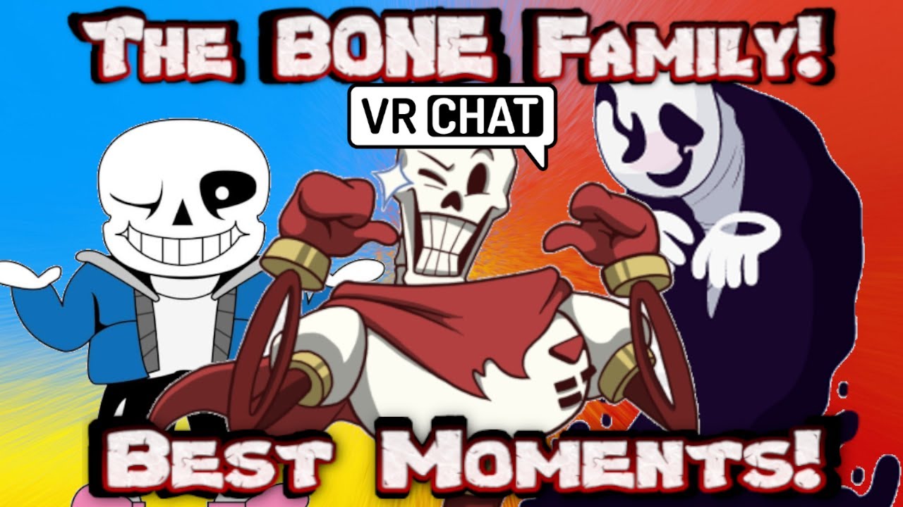 Gaster Sans and Papyrus in VRchat! Best of the Bone family!