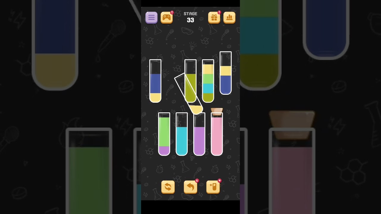 Water Sort Quest Level 33 Walkthrough Solution Android/iOS
