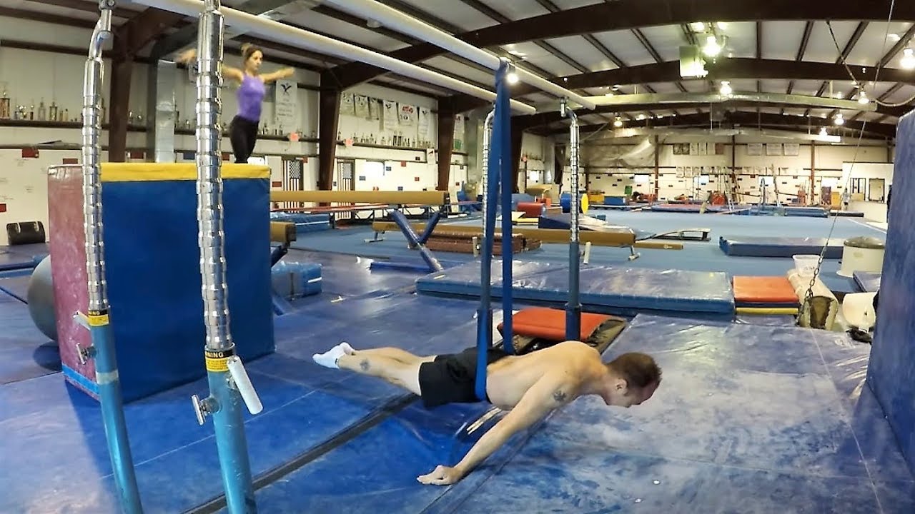 RESISTANCE BAND WORK FOR STILL RINGS STRENGTH TRAINING - At All American Gymnastics (4K resolution)