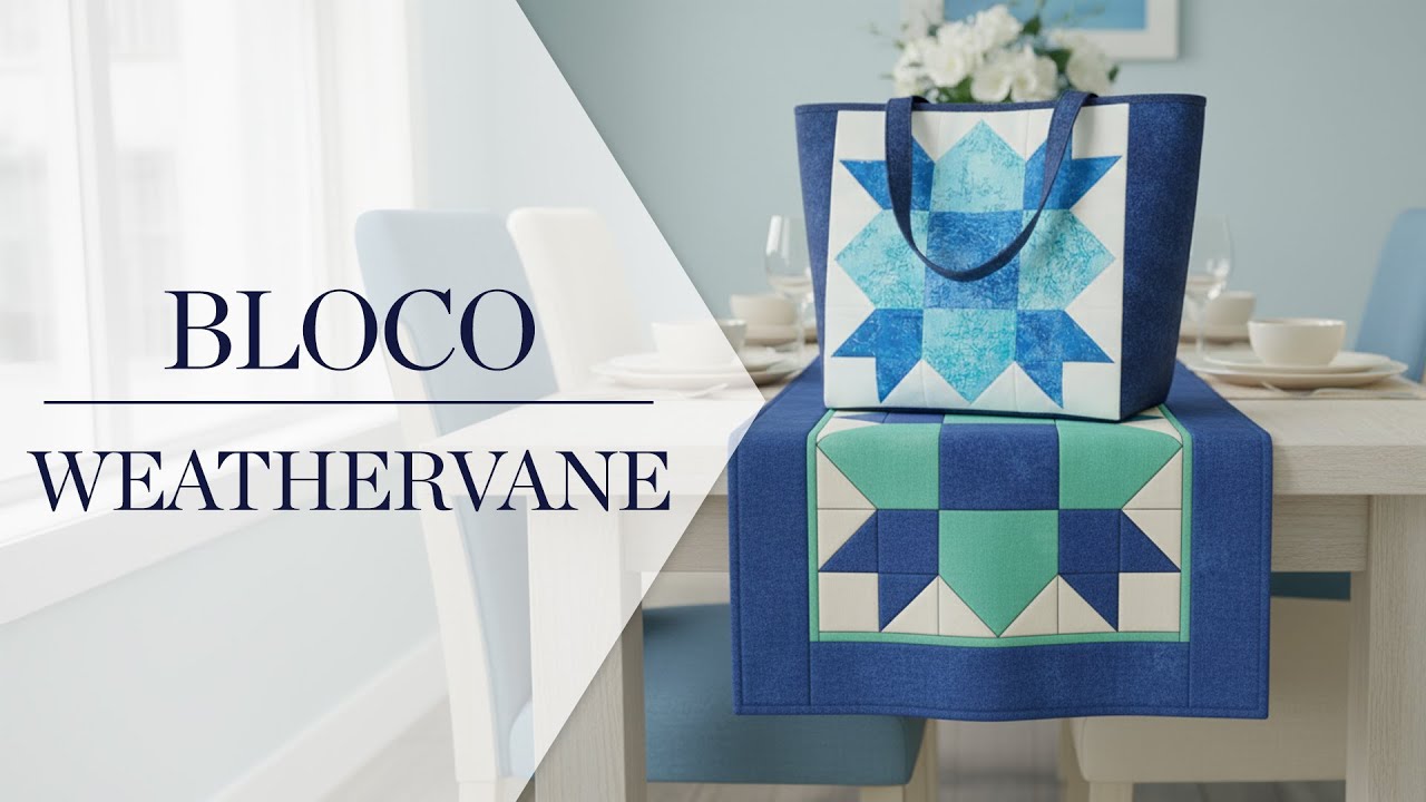 Bloco Weathervane em 2 minutos &ndash; F&aacute;cil e Criativo! | Patchwork Sem Segredos | Ana Cosentino