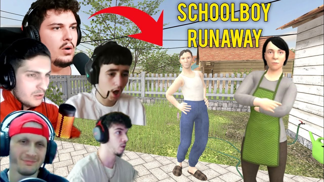 5 Youtuberat Shqiptar Reagojn Te Hera E Pare Qe Luajn Lojen SchoolBoy Runaway 😂