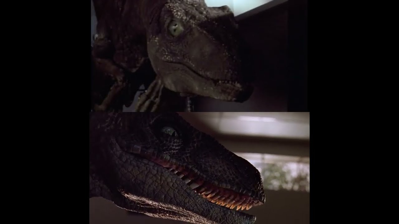 Kitchen Scene: Jurassic Park vs. Stop-Motion (Phil Tippett)