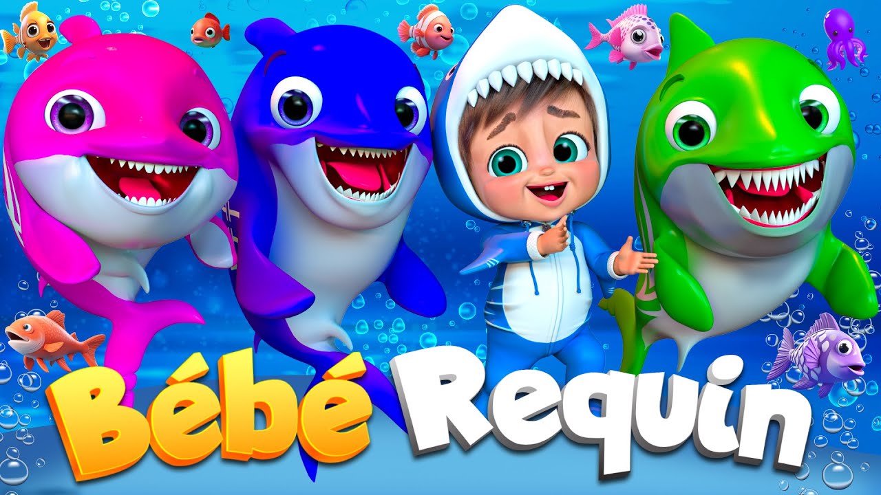 Bébé Requin dans la Mer Bleue | Comptines Et Chansons | À Bébé Chanson @SuperLucaLEFrancais