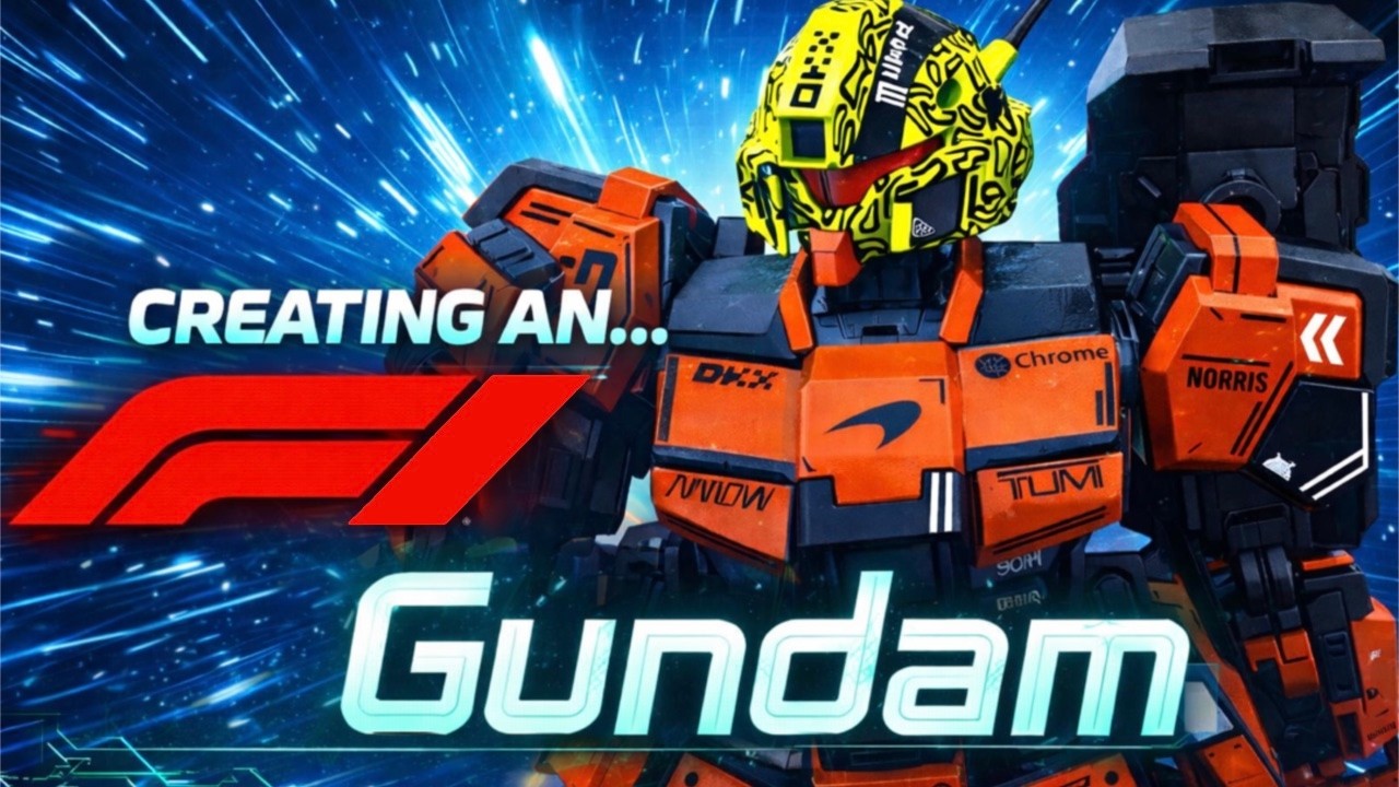 I Built a Lando Norris Inspired F1 Gundam (4ft Tall 3D Print)