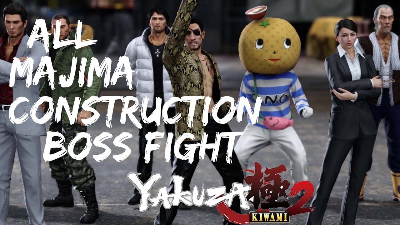 Yakuza Kiwami 2 - All Majima Construction Boss Fight