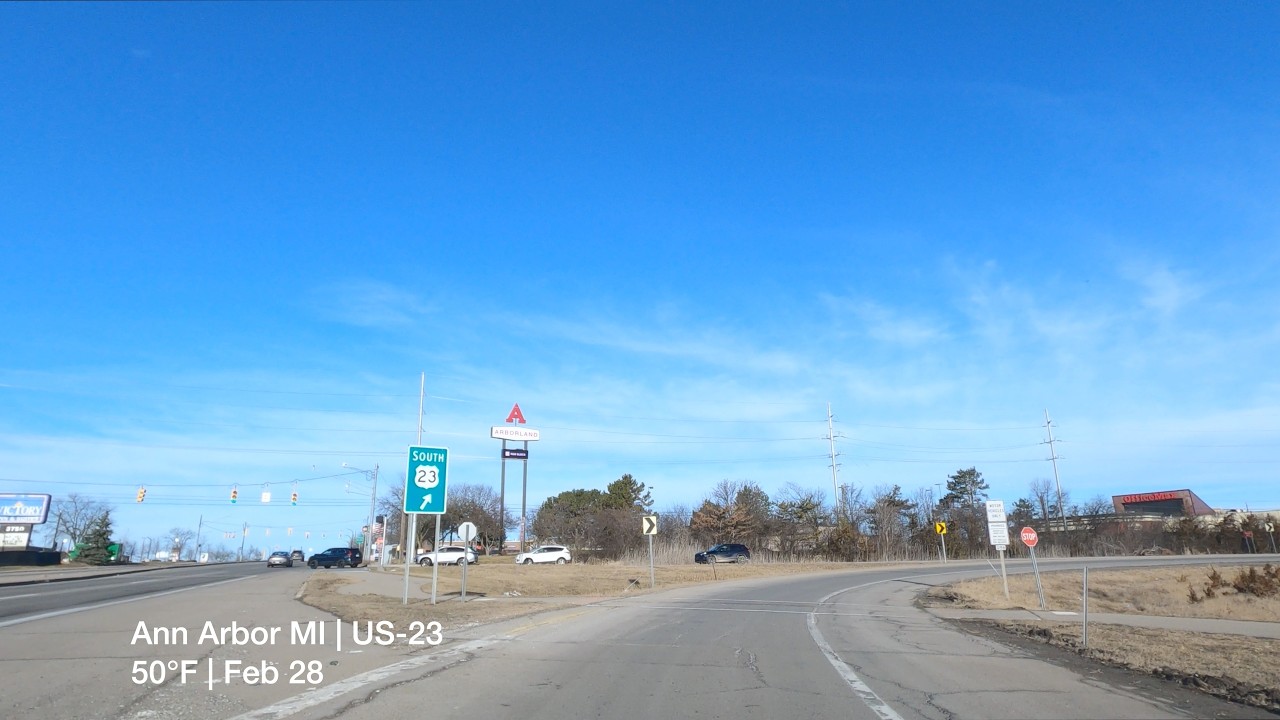 Relaxing Drive: Ann Arbor to Dunkirk, Ohio | US-23 | Ambient Road Sounds | No Talking | 4K