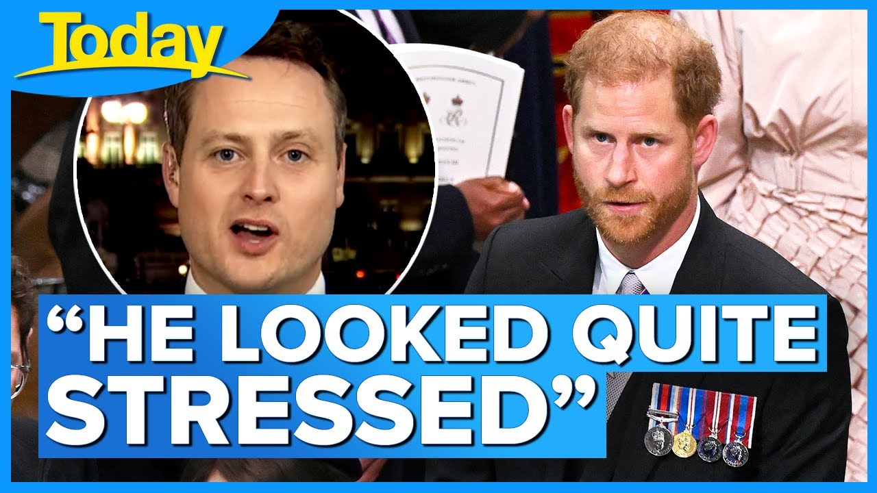 ‘Wasn’t time for reconciliation’: Prince Harry relegated to third row | 9 News Australia