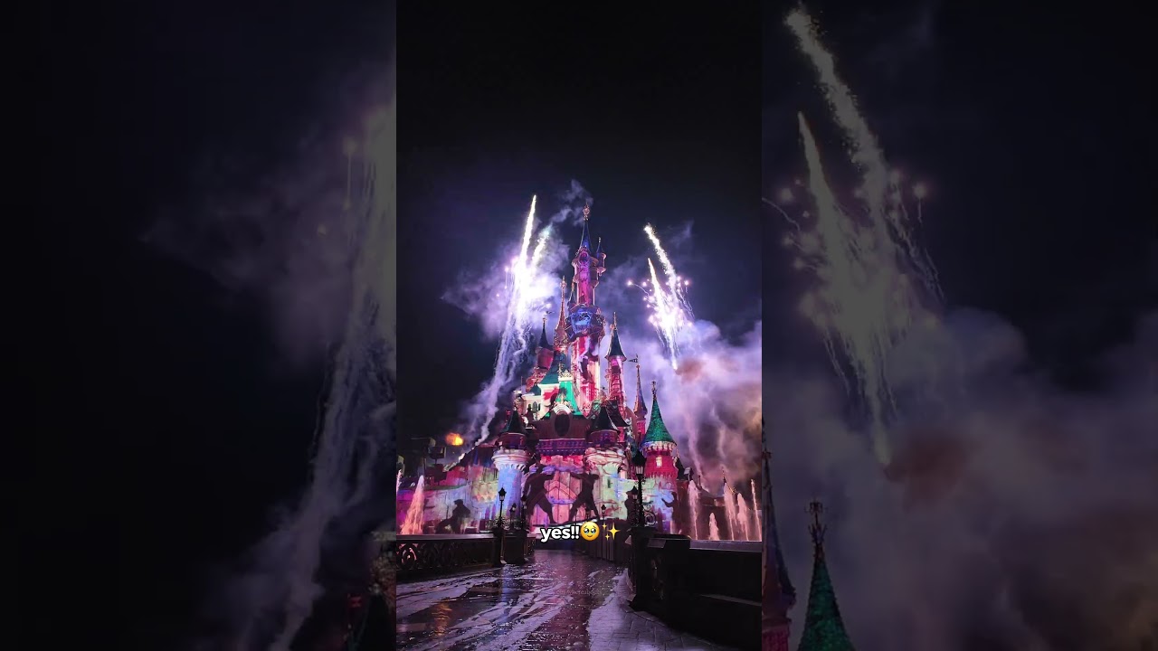 Reserved viewing for the nighttime fireworks at Disneyland Paris 🇫🇷✨🎡