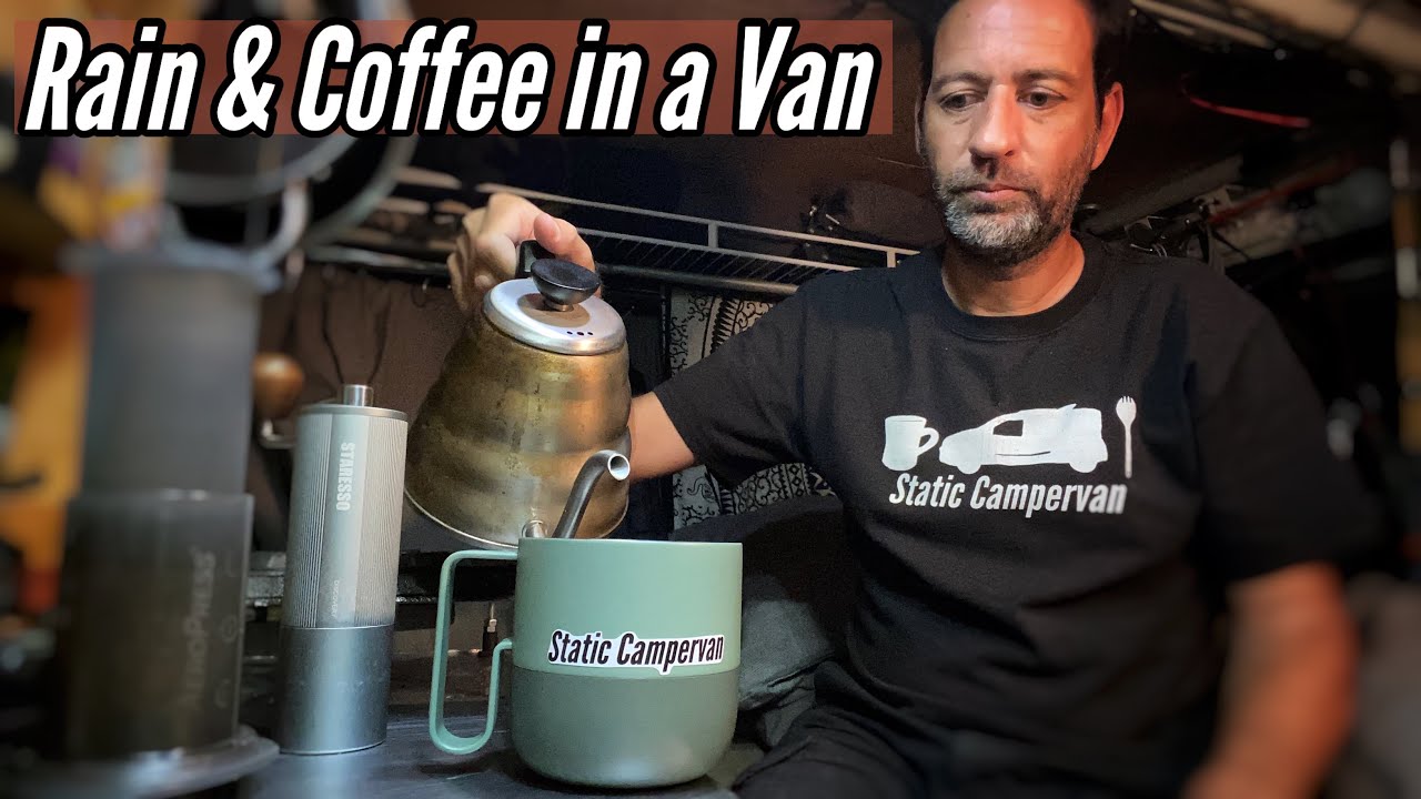 Rainy Day in a Van Making Coffee #rainsounds #unintentionalasmr #kleankanteen
