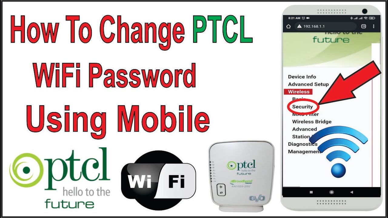 How to Change Ptcl Wifi Password Using Mobile | Ptcl Wifi Password Change