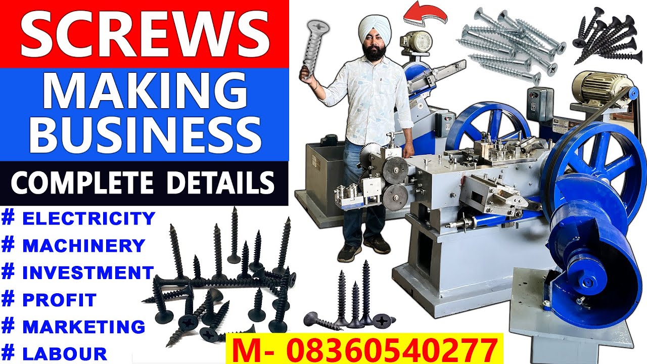 Automatic Screw Making Machine 😍👌 | Screw Making Machine Price | M: 8360540277 | Screw Business