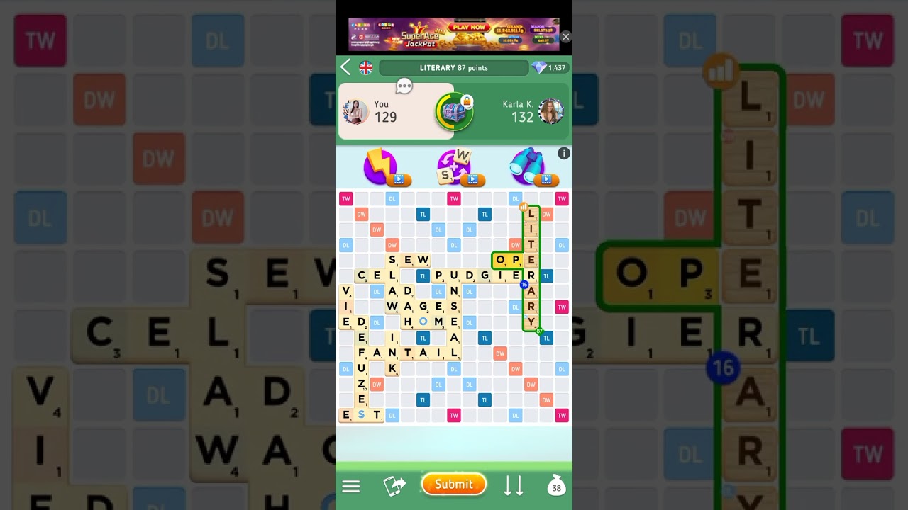 Scrabble go (literary)😊