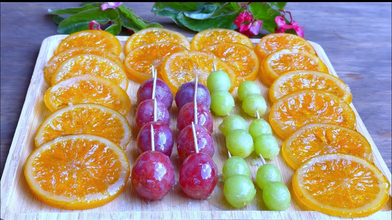 DULCE CRISTALIZADO DE FRUTAS EN POCOS MINUTOS!!! {Receta sin trucos ni secretos}súper fácil!!!