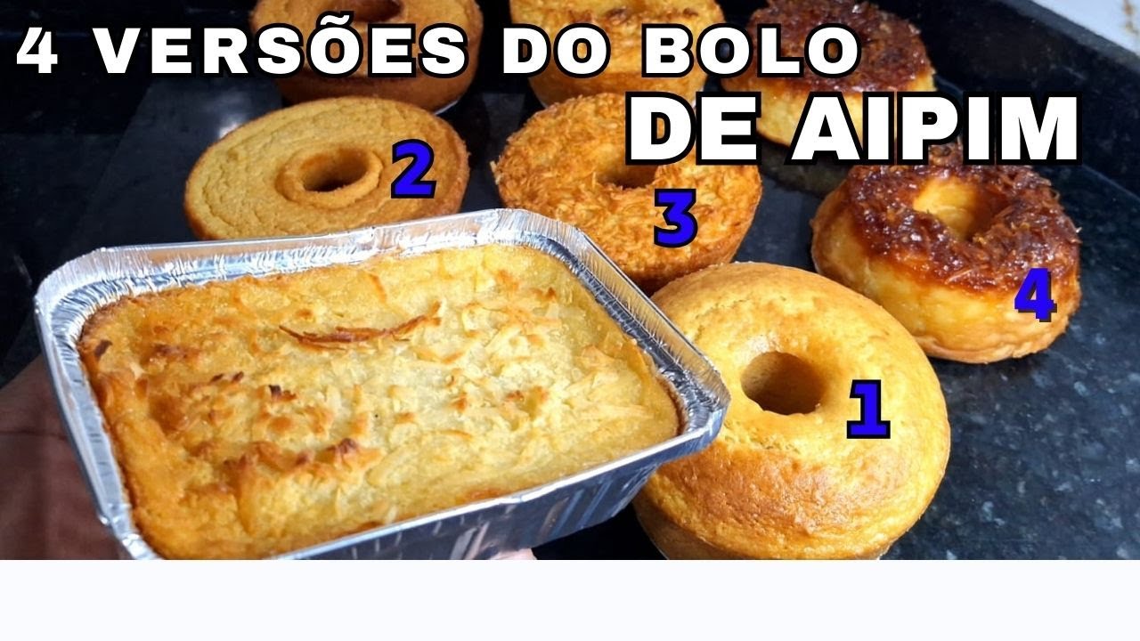 O SEGREDO DOS 4 MELHORES BOLOS DE AIPIM PRA VENDER: DELICIOSOS E LUCRATIVOS