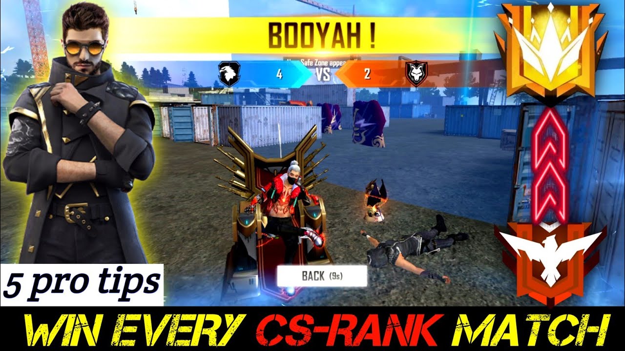 HOW TO WIN EVERY CS-RANK MATCH || CS-RANK pro tips and trick || How to fight in CS-RANK match !!!