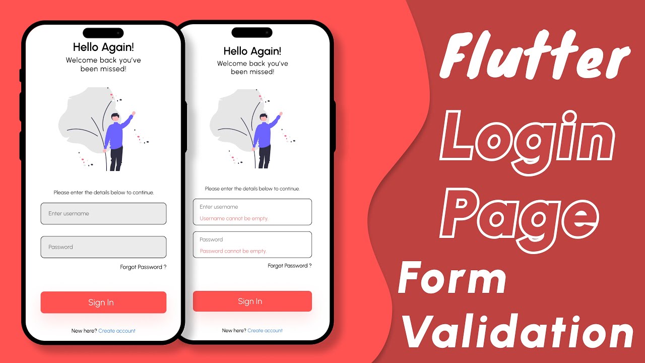 Flutter Login Page with Form Validation