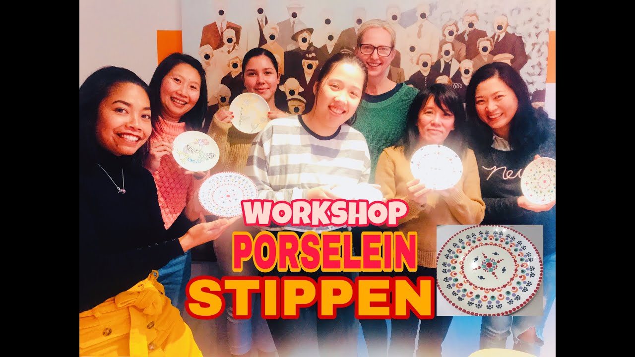 COLLEGA UIJTE IDEE - PORSELEIN STIPPEN WORKSHOP