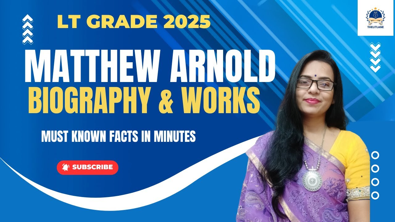 MATTHEW ARNOLD BIOGREAPHY AND WORKS / Matther arnold for ltgrade 