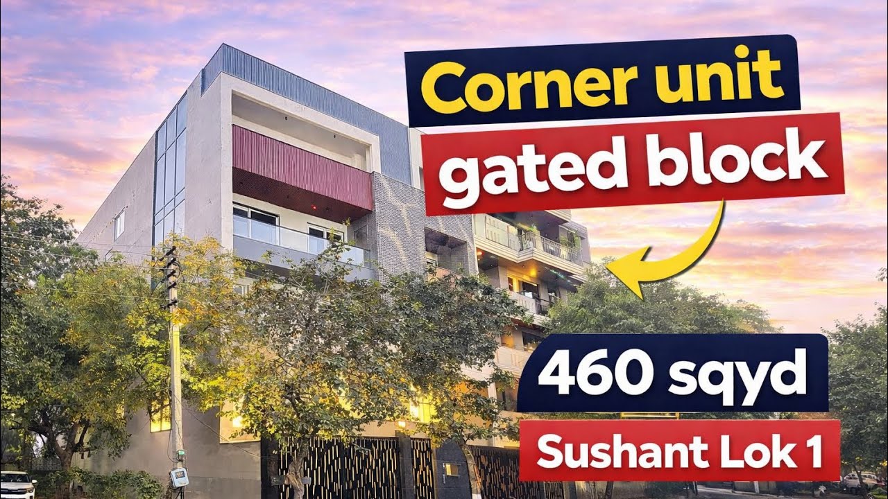 ✨Worth Every Square yard || 460 sqyd Ultra luxury 4bhk 🏠Sushant lok 1