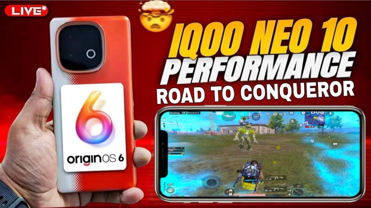 iQOO NEO 10 120 FPS PERFORMENCE TEST AFTER ORIGINOS 6🔥|#bgmilive #120fps #iqooneo10