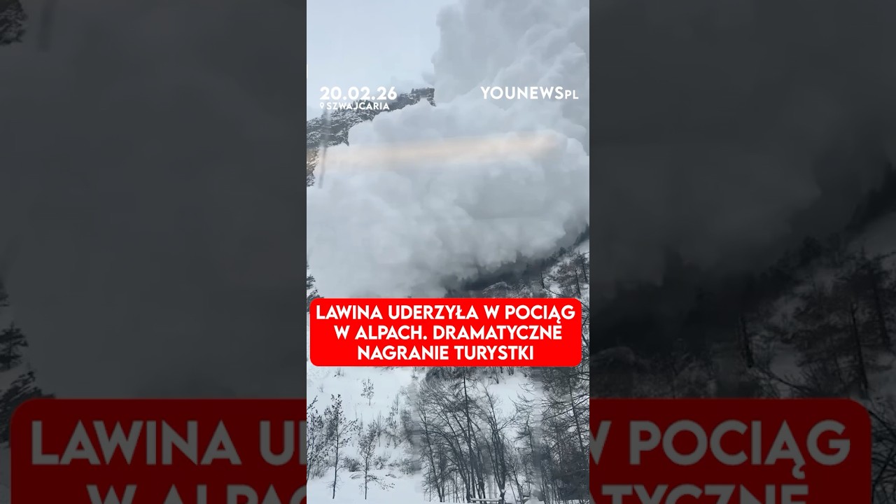 В Альпах сошла лавина, завалившая поезд. Драматические кадры от туриста (20 февраля)