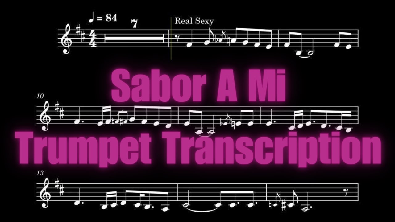 Sabor A Mi - Trumpet Transcription (With Backing Song)