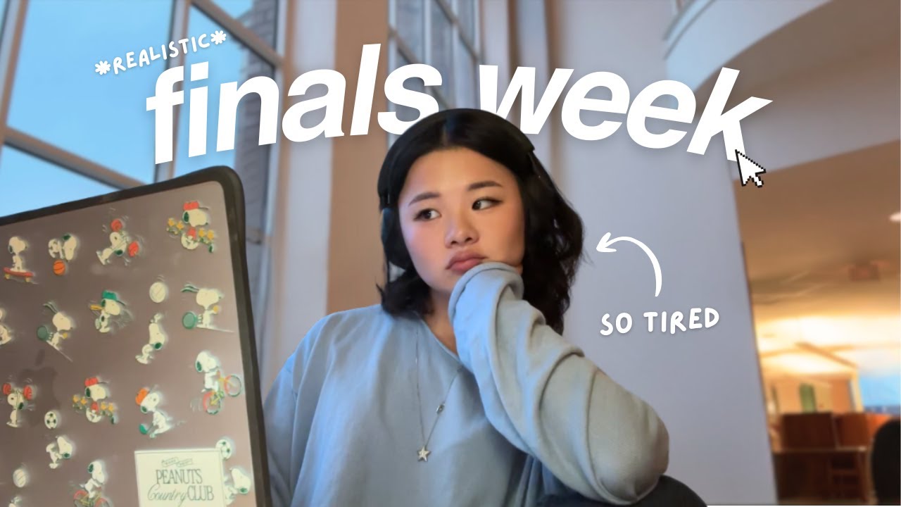 finals week @ college 💻 *lock in* for exams w/ me