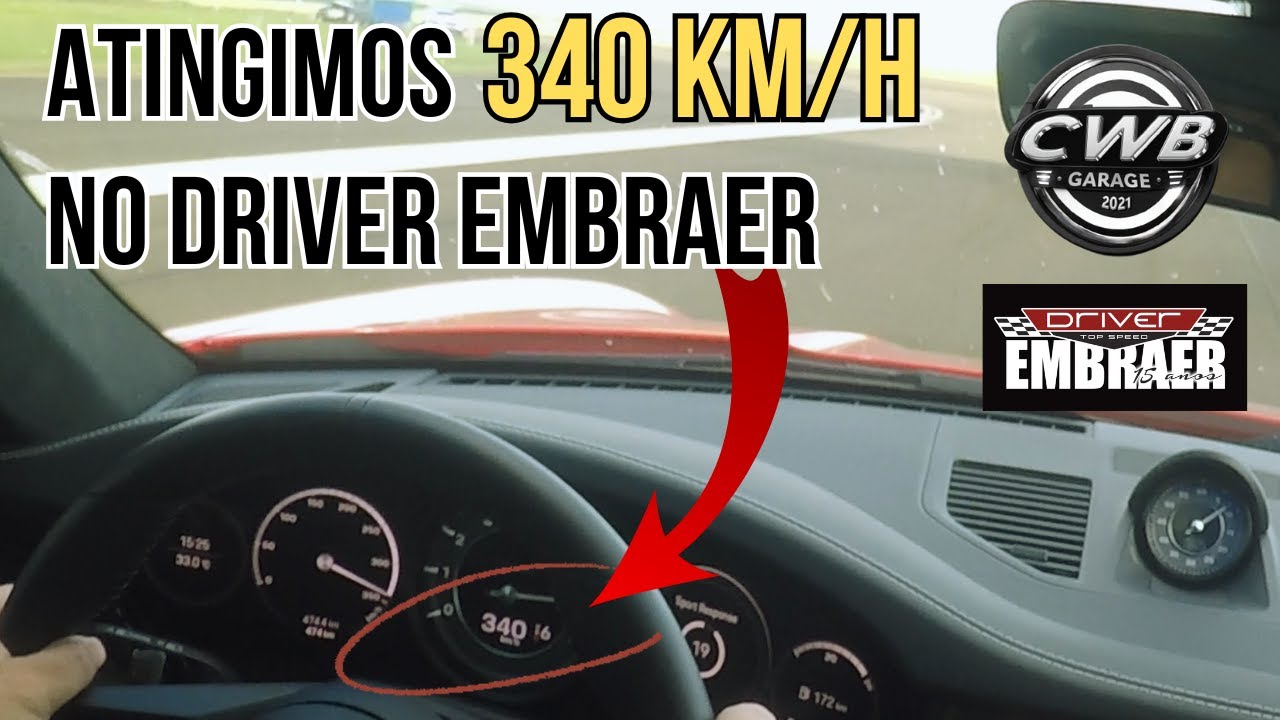 Acelerando a 340 km/h no Top Speed Embraer - Driver Brasil - Porsche 911 Turbo