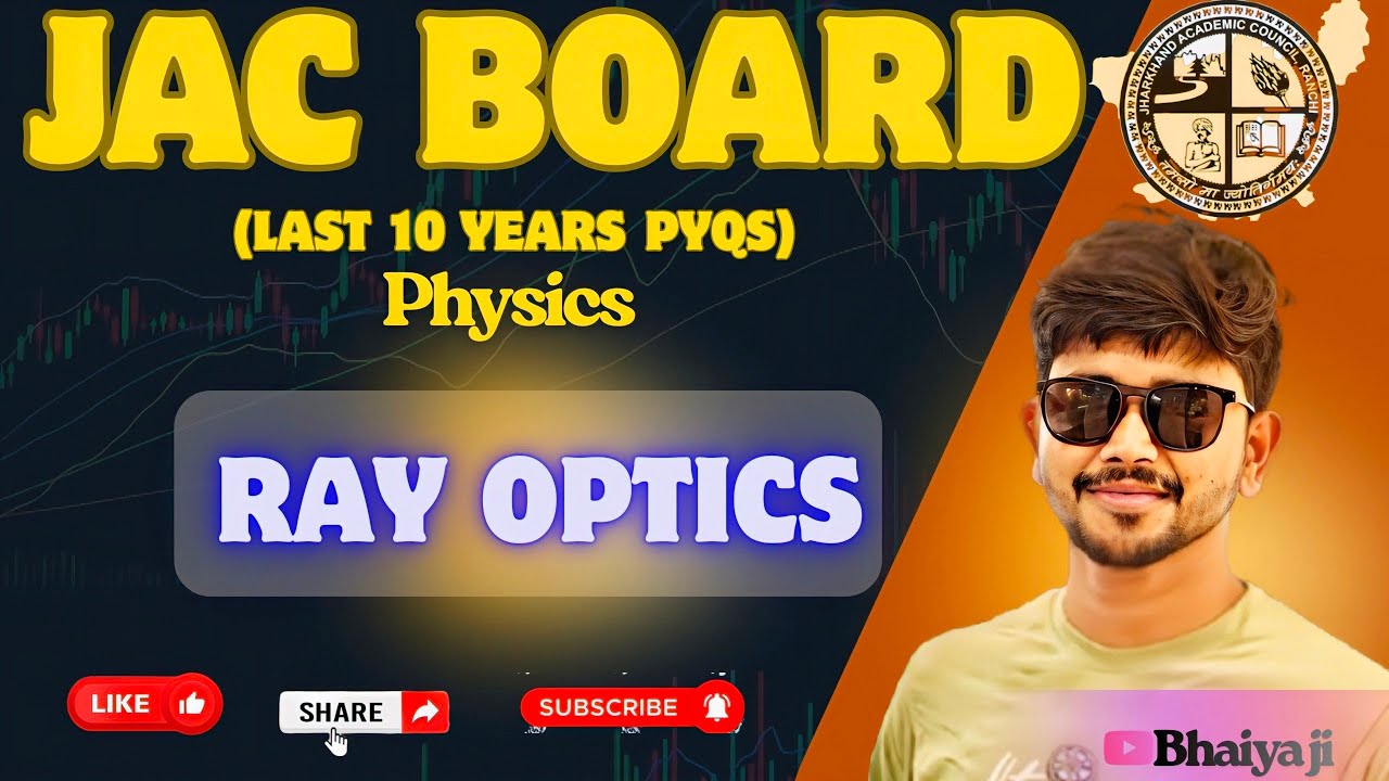 JAC BOARD LAST 10 YEARS PYQS OF RAY OPTICS (PART-1) ||CLASS 12TH PHYSICS || #Bhaiya ji