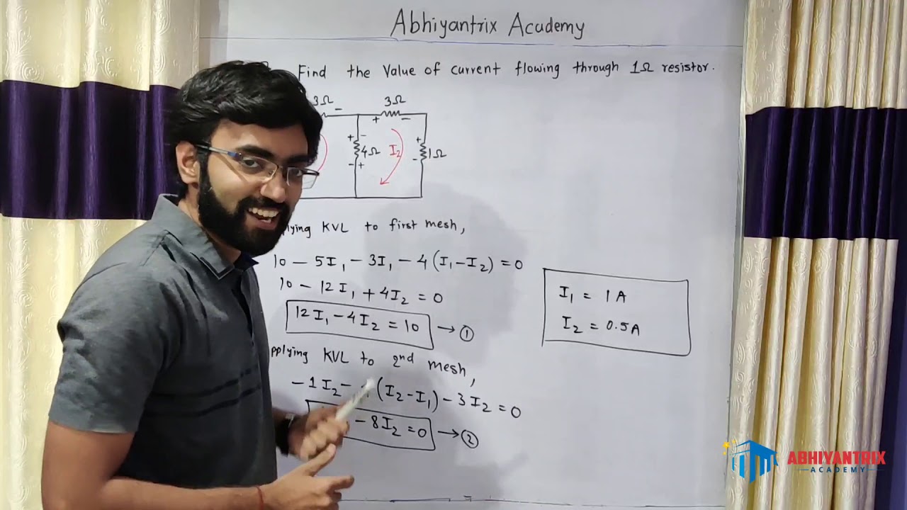 MESH ANALYSIS - PART 2 | DC CIRCUITS | Basic Electrical Engineering | First year Engineering
