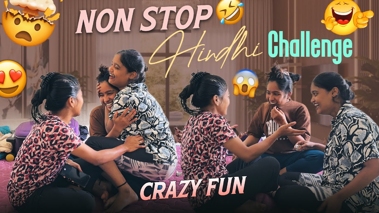 Non stop Hindhi challenge ||Crazy Fun || #jinnu #naini #srteam @Shree_Prabha_Official 