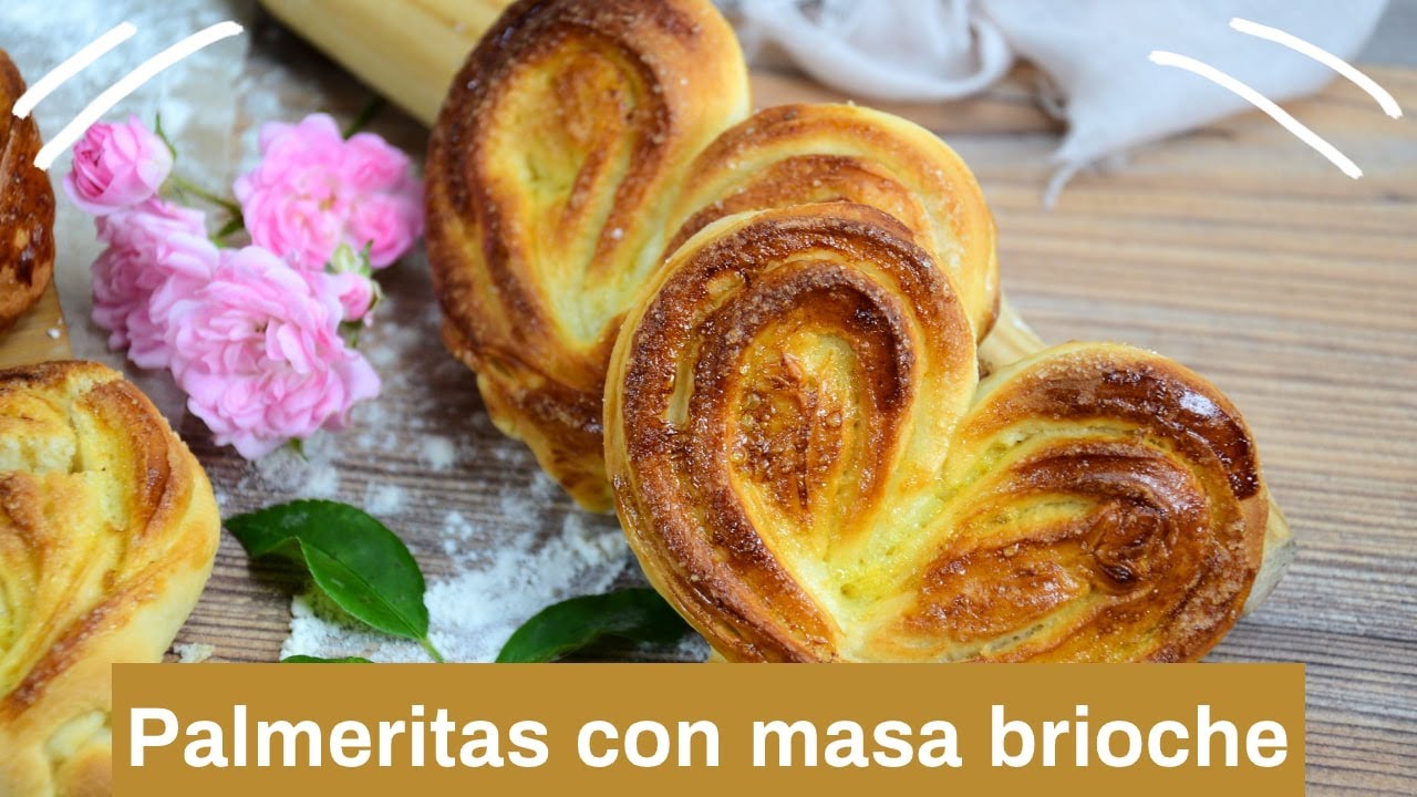 PALMERITAS con MASA BRIOCHE  | Sabor DULCE a CARAMELO 🍬🍭