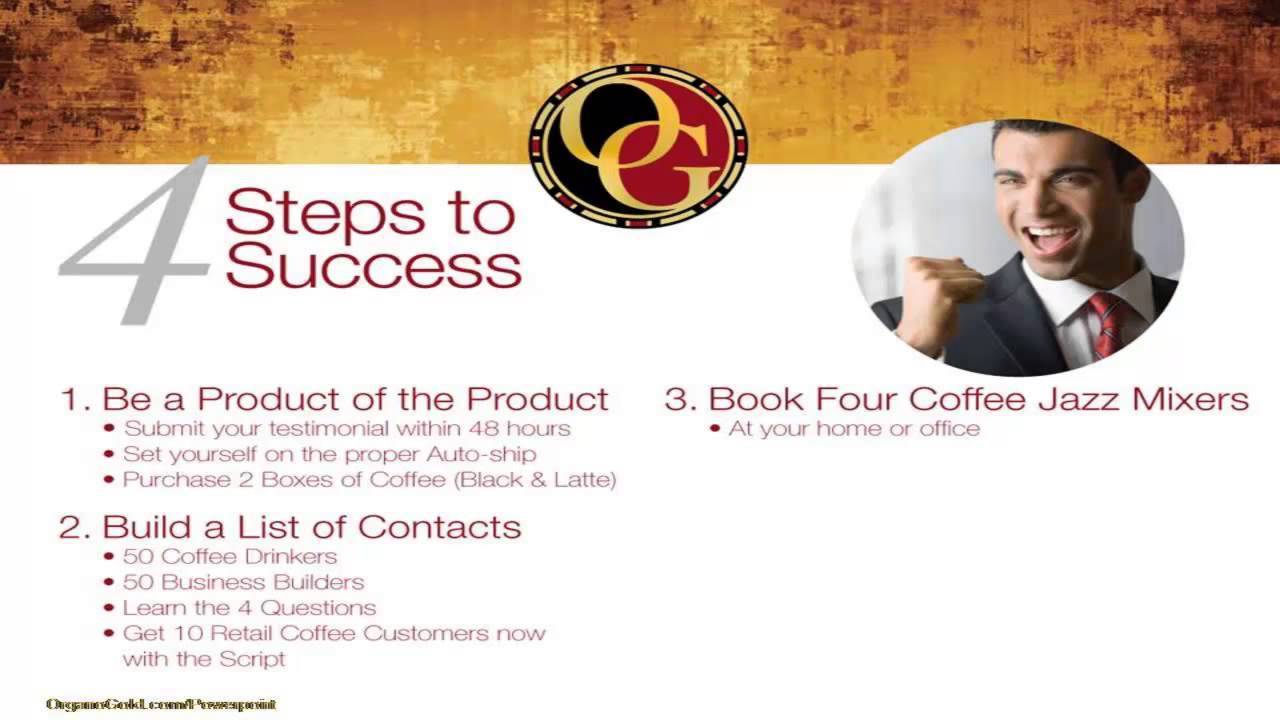 OrGano Gold 4 Steps to Success-inffo.organogold.com