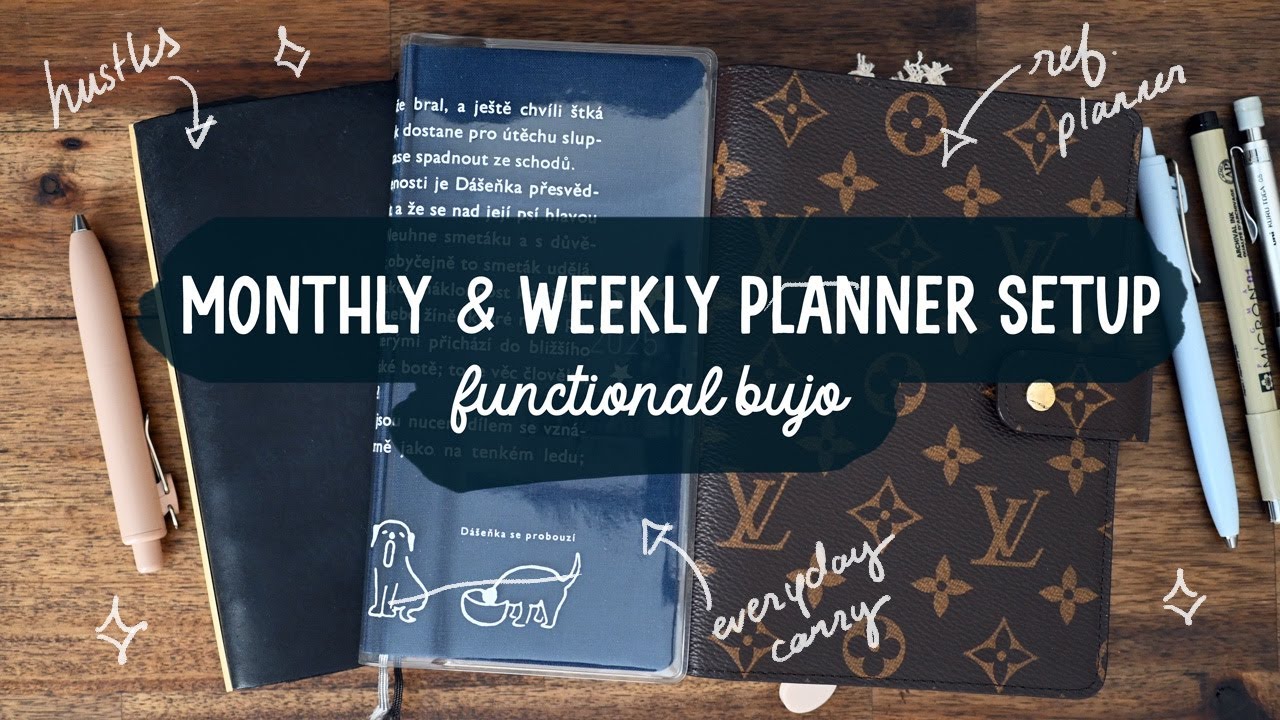 Monthly & Weekly Setup In My Hobonichi Weeks | Bullet Journal Inspired
