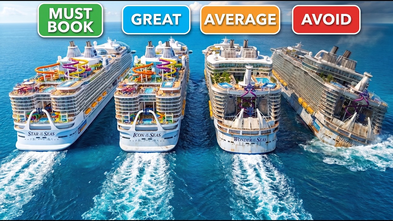 Every Icon & Oasis Cruise Ship RANKED Worst to Best (Which to AVOID)