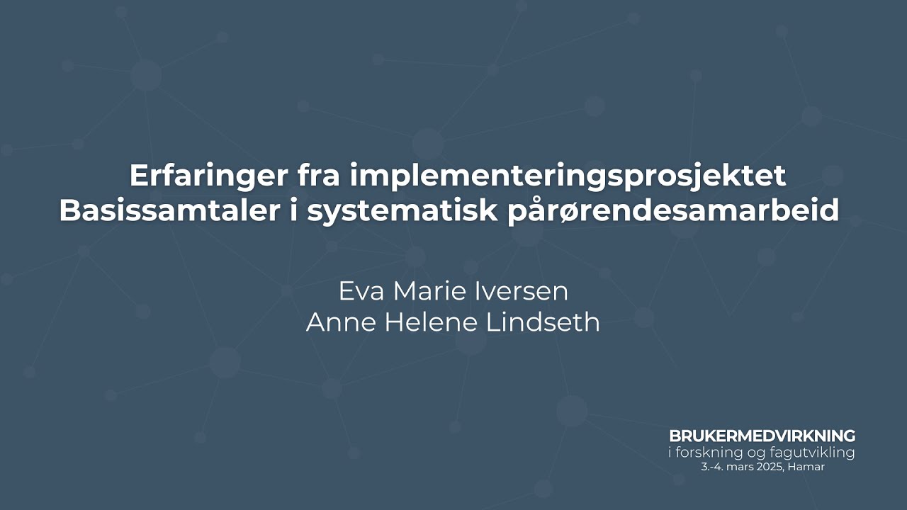 Erfaringer fra implementeringsprosjekt