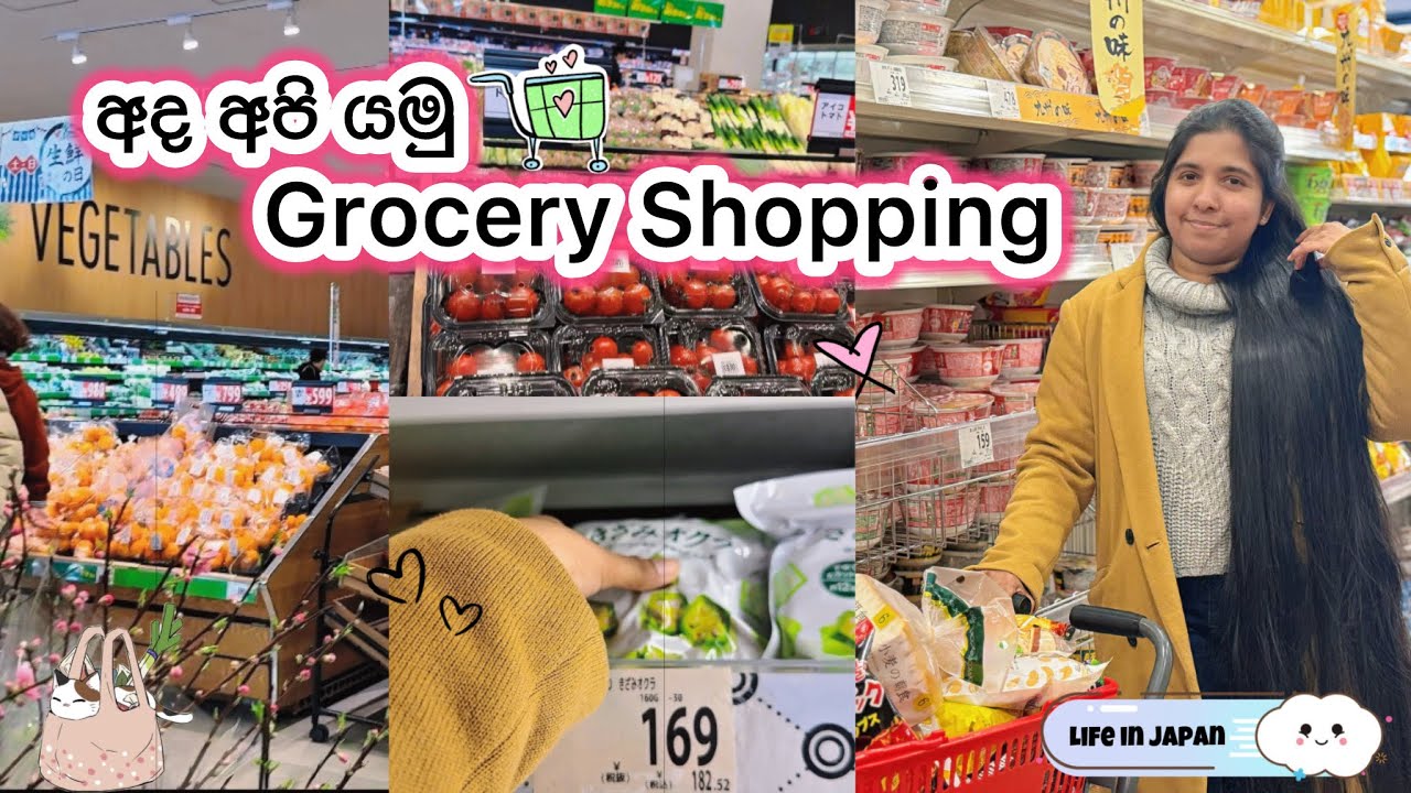 fukuoka වල බඩු ගණන් වැඩිද ? 😱💁‍♀️| සති දෙකකට එච්චර ? 🥲😕| grocery shopping vlog| japan supermarket