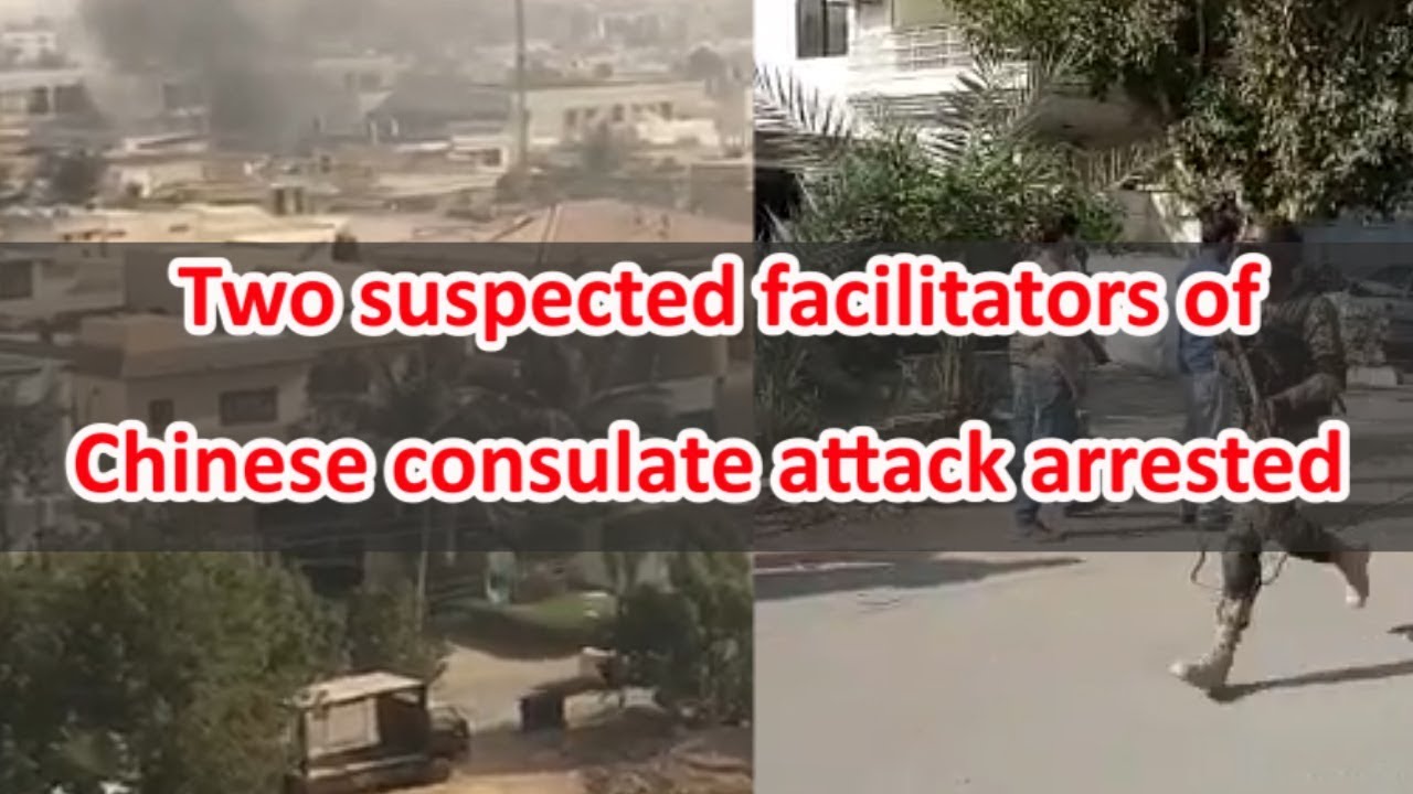 Two suspected facilitators of Chinese consulate attack arrested.