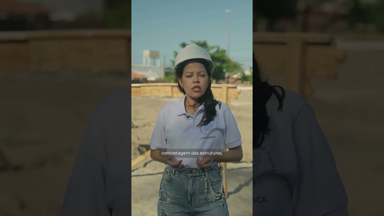 Construção da nova Escola de Ensino Fundamental em Cabedelo.